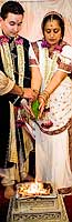 Hindu wedding ceremony detail