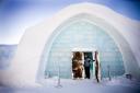 Entrance to the Ice Hotel in Jukkasjarvi