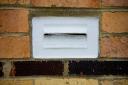 English-style - but tiny - wall mounted letterbox in Aspendale