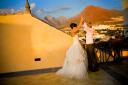 romantic rooftop wedding photos in Tenerife