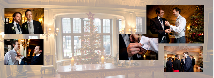 Winter wedding pictures at Thornton Manor