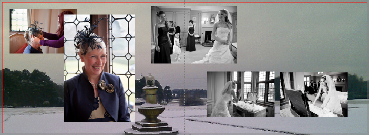 Winter wedding pictures at Thornton Manor