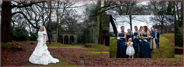 winter wedding pictures at Thornton Manor