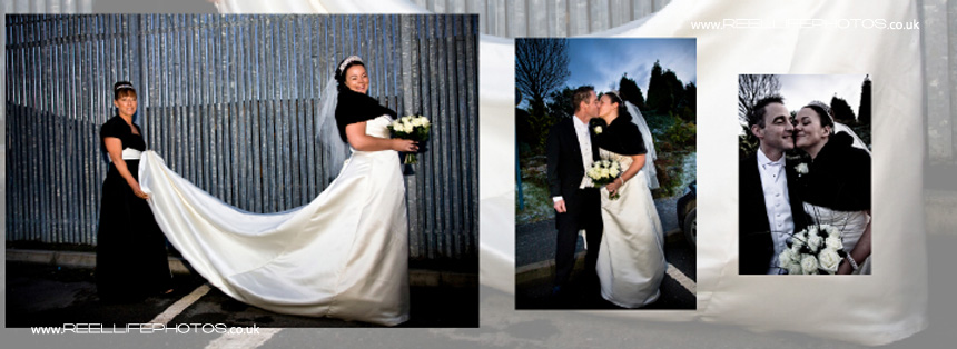 winter wedding pictures West Yorkshire