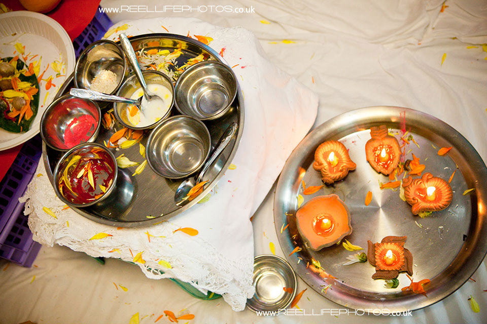 Hindu wedding Sainth prayer ceremony little details