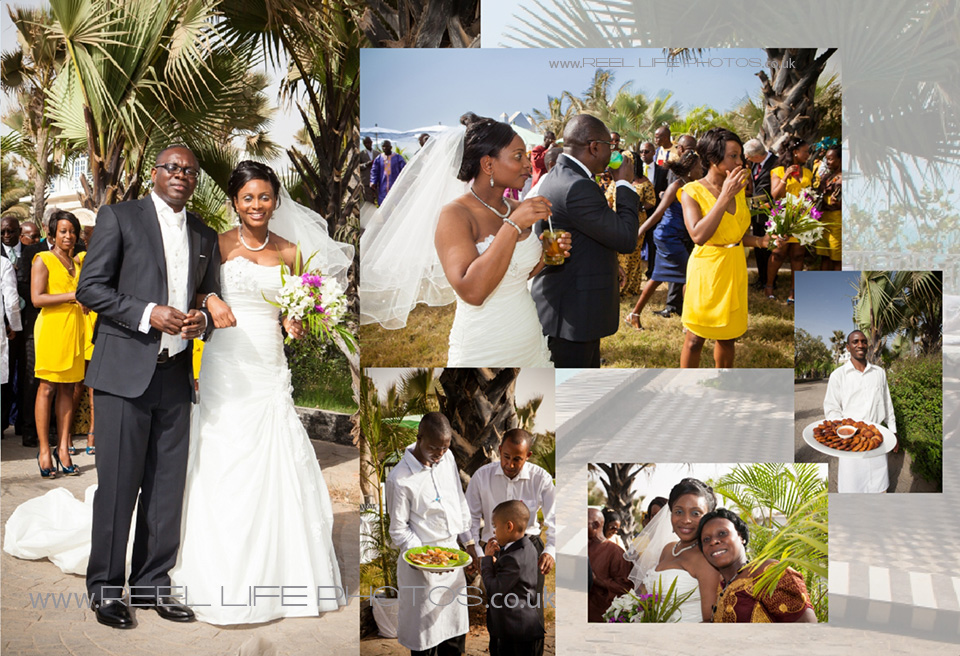 exotic wedding reception in the Gambia
