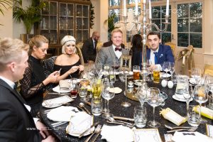 Great Gatsby wedding reception pictures at Mitton Hall