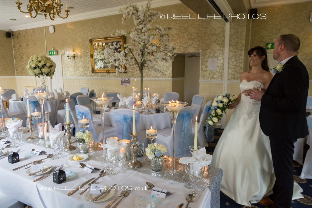 wedding reception room at Waterton Park Hotel